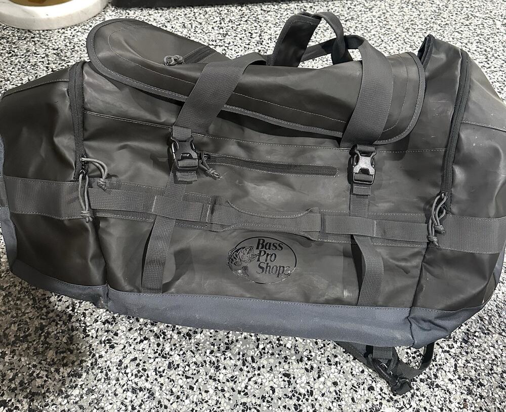 Bass Pro Shop Water Resistant Convertible Duffel Backpack Bag XL